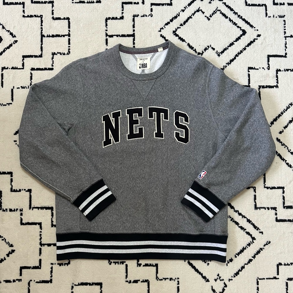 Men's Large Todd Snyder Brooklyn Nets NBA Sweatshirt
